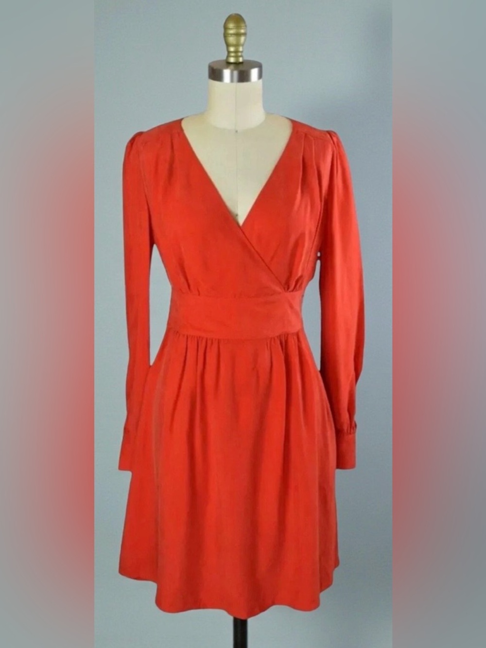 Kookai Long Sleeve Faux Wrap Dress Size 10/12